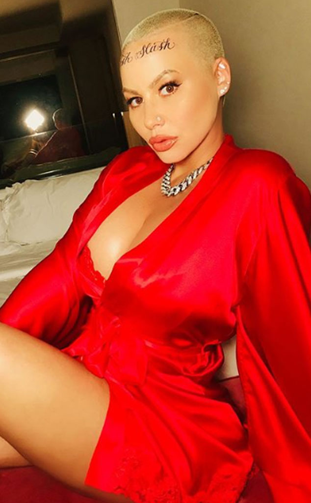 Amber Rose Claps Back After Trolls Slam Her New Face Tattoo E Online